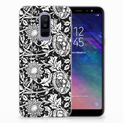 Samsung Galaxy A6 Plus (2018) TPU Case Black Flowers Samsung Galaxy A6 Plus (2018) TPU Case Black Flowers