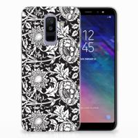 Samsung Galaxy A6 Plus (2018) TPU Case Black Flowers