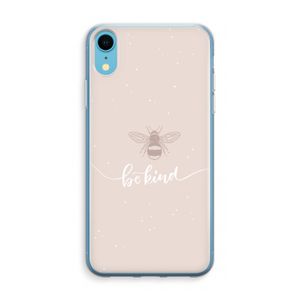 Be(e) kind: iPhone XR Transparant Hoesje