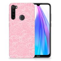 Xiaomi Redmi Note 8T TPU Case White Flowers