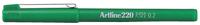 Fineliner artline 220 rond 0.2 mm groen
