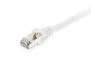 Equip 605510 RJ45 Netwerkkabel, patchkabel CAT 6 S/FTP 1.00 m Wit Vergulde steekcontacten 1 stuk(s)