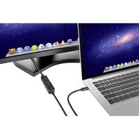 Renkforce USB-C / DisplayPort Adapterkabel USB-C stekker, DisplayPort-stekker 1.80 m Zwart RF-4538166 USB-C-displaykabel - thumbnail