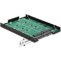 Delock 62590 2,5 converter SATA 22-pins > 2 x M.2 met RAID met behuizing - thumbnail