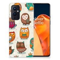 OnePlus 9 TPU Hoesje Vrolijke Uilen