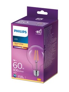 Philips Lighting 929001387901 LED-lamp Energielabel E (A - G) E27 Globe 7 W = 60 W Warmwit (Ø x l) 95 mm x 140 mm Filament / Retro-LED 1 stuk(s)