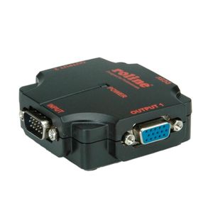 ROLINE VGA Video-Splitter, 2-port, 450MHz, High Resolution