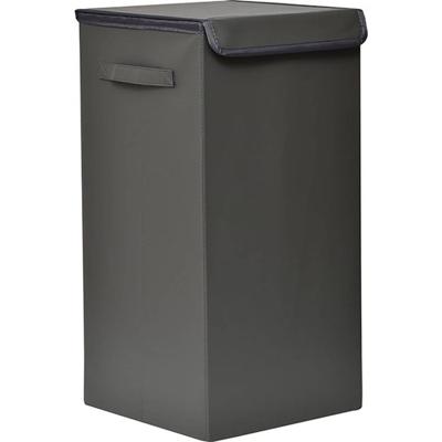 Gebor - Praktische Opvouwbare Wasmand Met Deksel En Handvaten, 60x30x30cm – Grijs – Was Sorteerder – Wasmand –