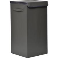 Gebor - Praktische Opvouwbare Wasmand Met Deksel En Handvaten, 60x30x30cm – Grijs – Was Sorteerder – Wasmand –