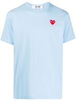 Comme Des Garçons Play t-shirt à logo brodé - Bleu