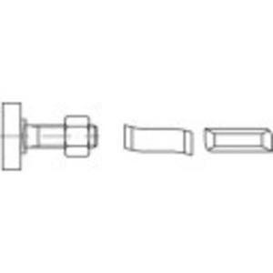 161481 Hamerkopbouten M16 40 mm Staal Galvanisch verzinkt 50 stuk(s)