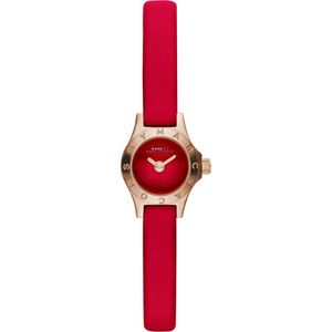 Horlogeband Marc by Marc Jacobs MBM1343 Onderliggend Leder Rood 7mm