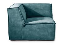 Rivièra Maison Modulaire Bank 'The Jagger' Corner, Velvet, kleur Petrol