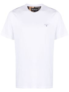 Barbour t-shirt en coton à logo brodé - Blanc