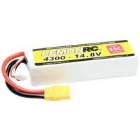 LemonRC LiPo accupack 14.8 V 4300 mAh Aantal cellen: 4 35 C Softcase XT90 - thumbnail