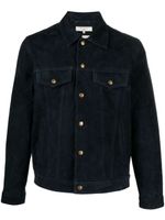 Nudie Jeans veste Robby en cuir - Bleu