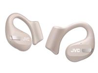 JVC Nearphones HA-NP50T-C, True Wireless Earbuds, Open Ear Design, Active Noise Reduction, Multi-Point, IPX4, Microfoonmuting, 38 uur looptijd, BT 5.3, (zandbeige)