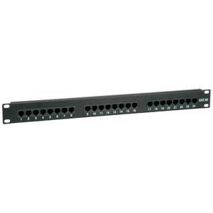 Value 24 poorten Netwerkpatchpaneel 483 mm (19) CAT 5e 1 HE Zwart