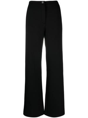 Emporio Armani Jersey broek met logo applicatie - Zwart