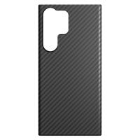 Black Rock - Hoes koolstofhoes case ultradun, geschikt voor Samsung Galaxy S23 Ultra | Aramid telefoonhoes, vezelcover, draadloos opladen (zwart)