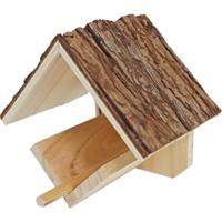 Boon Voederhuisje - hout - dak van boomschors - 16 cm   -