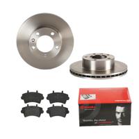 Remmenset, remschijf BREMBO, Remschijftype: Binnen geventileerd, Inbouwplaats: Vooras, u.a. für Renault, Opel, Nissan - thumbnail