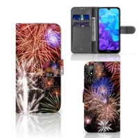 Huawei Y5 (2019) Wallet Case met Pasjes Vuurwerk - thumbnail