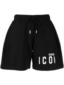 DSQUARED2 pantalon de jogging à logo imprimé - Noir