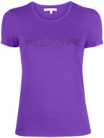 Patrizia Pepe t-shirt à logo strassé - Violet - thumbnail