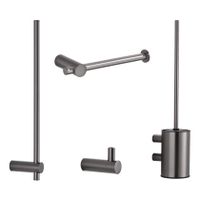 Saniclear Academy toiletaccessoires set gunmetal