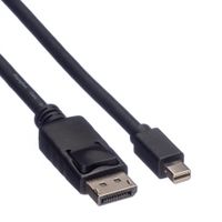 ROLINE GREEN DisplayPort kabel, DP Male - Mini DP Male, TPE, zwart, 3 m - thumbnail