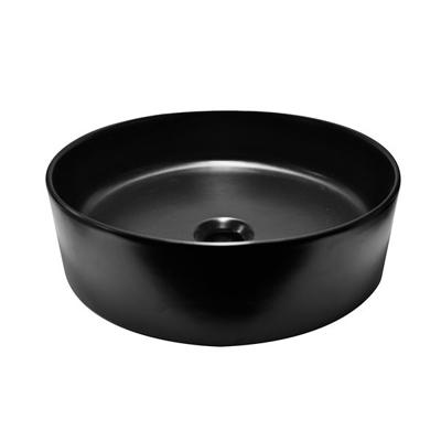 Waskom Opbouw Wiesbaden Link Rond 40x40x14.5cm Keramiek Zwart 0 Kraangaten Waskom Opbouw Wiesbaden Link Rond 40x40x14.5cm Keramiek Zwart 0 Kraangaten