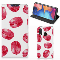 Samsung Galaxy A20e Flip Style Cover Pink Macarons - thumbnail