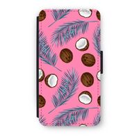 Kokosnoot roze: iPhone X Flip Hoesje - thumbnail