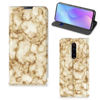 Xiaomi Mi 9T Pro Standcase Marmer Goud - thumbnail