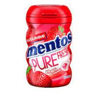 Mentos Mentos - Gum Pure Fresh Erdbeere Curvy 70 Gram - thumbnail