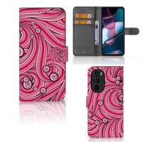 Motorola Edge 30 Pro Hoesje Swirl Pink