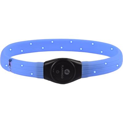 Visio Light Led Halsband Jumbo Blauw 35 tot 64 cm lengte x 7 mm breedte Flamingo Blauw Visio Light Led Halsband Jumbo Blauw 35 tot 64 cm lengte x 7 mm breedte Flamingo Blauw
