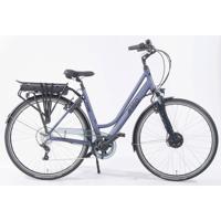 AMIGO Elektrische Stadsfiets E-Vibe D1+ 460Wh 28 Inch 51 cm Dames 7V V-Brakes Blauwgrijs