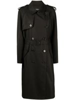 Goen.J trench à taille ceinturée - Noir