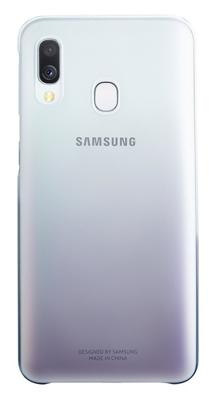 Gradation Cover   Galaxy A40 (2019) - Smartphonehoesje - Hardcase - polycarbonaat - transparant / zwart