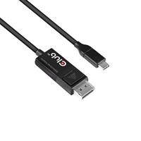 Club 3D CAC-1557 USB-adapterkabel 1,8 m type C naar DisplayPort 8K60Hz HDR zwart