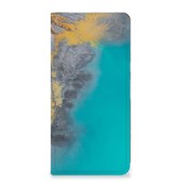 Google Pixel 8 Pro Standcase Marble Blue Gold