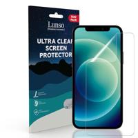 Lunso - Duo Pack (2 stuks) Beschermfolie - Full Cover Screen Protector - Geschikt voor iPhone 12 / Geschikt voor iPhone 12 Pro