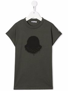 Moncler Enfant t-shirt à logo brodé - Vert