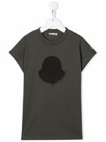 Moncler Enfant t-shirt à logo brodé - Vert