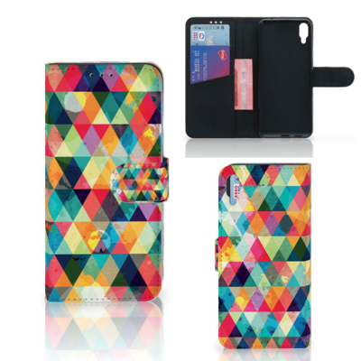 Sony Xperia L3 Telefoon Hoesje Geruit Sony Xperia L3 Telefoon Hoesje Geruit