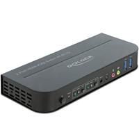 Delock DisplayPort 1.4 KVM Switch 8K 30 Hz met USB 3.0 en audio, 11482