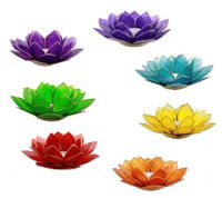 Lotus Sfeerlichten Chakra's met Goudrand