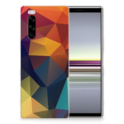 Sony Xperia 5 TPU Hoesje Polygon Color